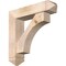 Ekena Millwork Westlake Arts and Crafts Smooth Bracket w/ Offset Brace, Douglas Fir, 7 1/2"W x 32"D x 32"H BKT0806X32X32WTL03SDF - alternate 1